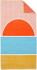 Loon & Lake Luxury Beach Towels Set of 2 - Beach Sunset | 2 Pack 30" x 60" | Crafted from 100% Combed Cotton | Ultra Plush & Super Soft | Rays Collection