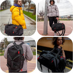 BAGSMART Gym Bag for Women & Men, 35L/63L Sports Travel Duffel Backpack with Shoe Compartment Laptop Compartment, Water Resistant Carry On Weekender Bag for Airplane