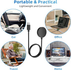 USB C Galaxy Watch 7 Charger Compatible with Samsung Galaxy Watch 7/6 Classic/6/5 Pro/5/4/4 Classic/3/Active 2/Active, Portable Wireless Charging Dock 3.3FT…