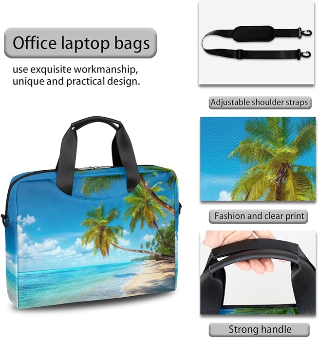 Cute Laptop Shoulder Bag for Women Men, Computer Laptop Bag Laptop Sleeve Case Laptop Satchel Briefcase Carrying Bag QA-1