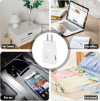 USB C Charger,Fast Charger Samsung with USB Type C Cable 6.6ft for Samsung Galaxy S8/S9/S10/S10 Plus/S10E/S26/S20/S20 Plus/S21/S21 Ultra/S22/S22 Plus/S22 Ultra/S25/Note 8/9/10/20 (2 Pack,Black&White)
