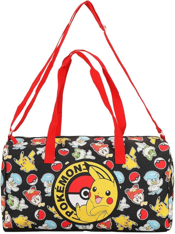 Pokémon Half Poké Ball & Character Print 5-Piece Duffel Bag Set