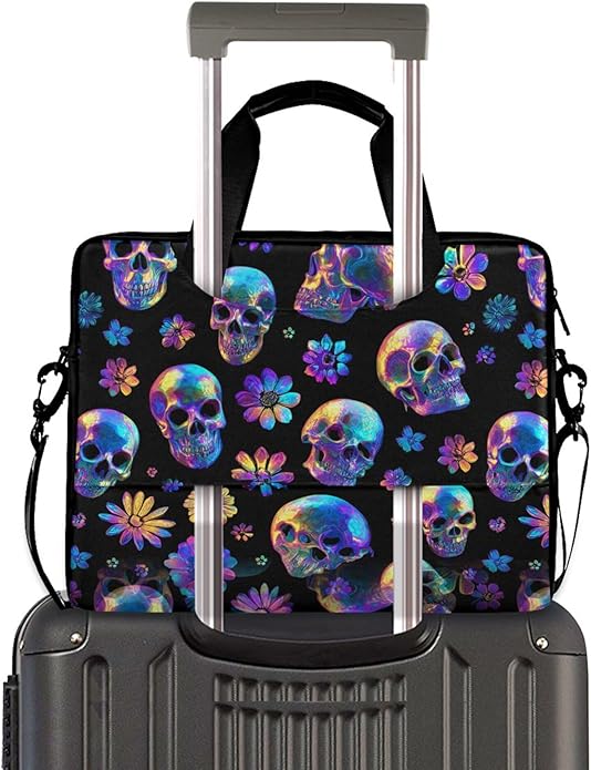 MNSRUU Laptop Bag for 15.6 inch Black Gothic Bats