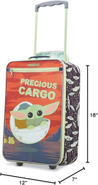 American Tourister Kids' Disney Softside Upright Luggage, Star Wars The Child, Carry-On 18-Inch