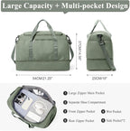 Extra Large Travel Duffle Bag,Carry on Overnight Weekend Bag with Shoes Compartment,Weekender Bags for Women for Travel Business Trips Sport Hospital
