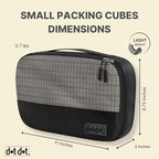 Small Packing Cubes for Travel - 5pc Packing Cubes for Suitcases - Lightweight Luggage Organizer Bags (Non-Compression)