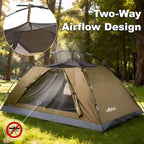 Camping Tent, 1/2 Person Tent, Lightweight Waterproof Backpacking Tent, 5-Minute Setup Outdoor Tent with Carry Bag, Ideal for Camping Hiking