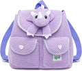 Purple Dinosaur Triceratops Mini Backpack for Kids, Mini Backpack for Toddler Girls, Gift for 2 3 4 5 Year Old Girl Boy
