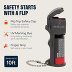 Mace Personal Safety Alarm & Mace Pepper Spray Kit - Loud 130db Siren with Built in Emergency Whistle, 10 Feet Range Pocket Model (0.42 oz) Self Defense Pepper Spray for Women & Men