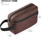 Icramsy Travel Toiletry bag Toiletry bag for women men Hanging Cosmetic bag Travel accessories for Women Men (Brown)