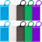 10 Pack Luggage Tags for Suitcases, Airplane Travel Essentials for Flying, International Travel Must Haves, and Luggage Accessories by Sodsay