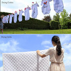 50 Ft Clothesline Long Clothes Line, Cotton Clothesline Rope Laundry Line Rope Craft Drying Rope Adjustable forCamping Travel & Home Use DIY Rope as Candle Replacement Wick Laundry Line Dryer Rope