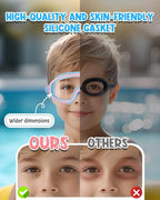 Swim Goggles 2 Pack, Wide View Anti Fog&UV Swimming Goggles for Audlt, No Leak Pool Beach Essentials for Men Women