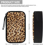 Leopard Print Electronics Case, Mini Cable Organizer Bag for Essentials, Tech Accessory with Cord Organizer for Phone, Power Bank, SD Card