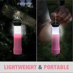 EverBrite 2-in-1 Mini Lanterns and Flashlights, Zoomable Flashlight Lantern Combo with 3 Modes, Camping Essentials, 2PC Battery Powered Lantern for Hurricane, Hiking, Home, Emergency