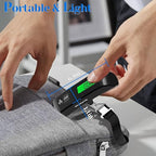 Luggage Scale, 110lb Luggage Weight Scale with 4 Unit Switching Functions&LED Display, Luggage Scale Travel Digital for Weighing Luggage, Backpacks, Packages and Markets(Black)