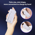 VOLT+ Portable AA Battery Travel Charger Compatible with Xiaomi Redmi 10A and Emergency Re-Charger with LED Light! (Takes 2 AA Batteries,MicroUSB) [White]