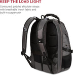 SWISSGEAR 1900 ScanSmart TSA Laptop Backpack Fits 17 Inch Laptop with RFID Protection and Tablet Pocket, Sting Grey Ballistic, 19-Inch