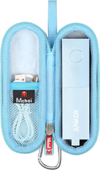 Mchoi Hard Case Suitable for Anker Portable Charger 511 Power Bank 5,000mAh, Waterproof Shockproof Battery Pack Holder, Case Only, Blue