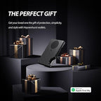 Air Wallet,Minimalist Wallet With Built In Airtag Chip, Rfid Blocking Credit Card Holder,Slim Wallet For Men,Compatible With Apple Find My Ios Only,Detachable Money Clip (Minimalist, Carbon Fiber)