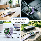 [2-Pack] Charger Cable for Samsung Galaxy Watch 8/8 Classic/Ultra/7/6/6 Classic/5/5 Pro/FE, Magnetic Fast Charging Dock