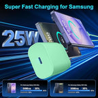 Super Fast Charger Type C, 25W USB C Wall Charger Fast Charging for Samsung Galaxy S26 Ultra/S26/S26+/S25 Ultra/S25/24 Ultra/S24/S23 Ultra/S22 Ultra with 10FT Long Android Type C Charger Cable 2Pack