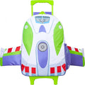 Disney Toy Story 2-in-1 Buzz Lightyear Carry On Luggage 18” Rolling Kids Mini Suitcase with Wheels & Handle 16L, Lightweight Travel Bag Gifts for Kids