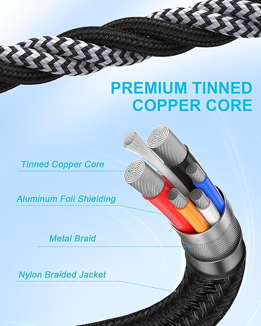iPhone 17e Charger Cable 10 Feet for Apple 17 Air 16e 16 15 Pro Max/Pro/Plus, Android Charger Cable 10Ft, USB A to USB C Fast Charging Cord Car Play Moto Usbc Power Wire with Usba End Car Carplay