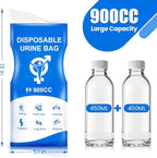 Disposable Urine Bag, 12PCS Pee Bags for Travel for Women Men, 900ML Portable Urinal Bags and Vomit Bags, 2026 Unisex Urinal Bag for Camping, Road Trip, Traffic Jam, Pregnant, Kid, Patient