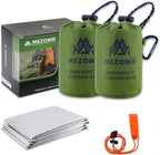 Emergency Sleeping Bag Survival Bivy Sack Use as Emergency Blanket Lightweight Survival Gear for Outdoor Hiking Camping Keep Warm After Earthquakes, Hurricanes and Other disasters