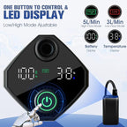 Portable Shower with Heater,6000Mah Battery Powered Portable Shower for Camping with 2000W Auto-Off Heater,Portable Heated Shower for Camping,Digital Power&Temperature Display for Hiking