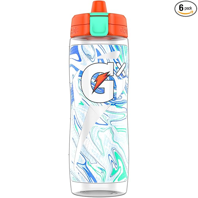 Gatorade Gx,Marble White,30 Oz,(Pack of 6)
