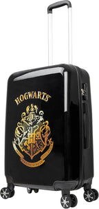 Harry Potter Suitcase for Kids Teens Hogwarts Hard Shell Luggage Rolling Suitcase 4 Wheels Travel Essentials Vacations Trips (M/L26”xW16.5”, 60L, Black)
