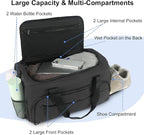 Gym Bag for Men Women, Sport Duffle Bag with Wet Pocket & Shoes Compartment, Water Resistant Overnight Weekender Bag Duffel Bag