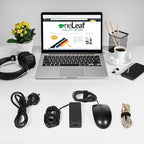 OneLeaf 110PCS Reusable Cable Ties, Adjustable 8-inch Cord Organizer Ties, Multi-purpose Hook Loop Cable Management Wire Ties for Organizing Home, Office, Data Centers, Black