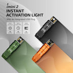 OLIGHT 2 Pack IMINI 2 EDC Rechargeable Keychain Flashlight, 50 Lumens Compact and Portable Mini LED Keyring Lights with Built-in Battery Ideal for Everyday Carry and Emergencies