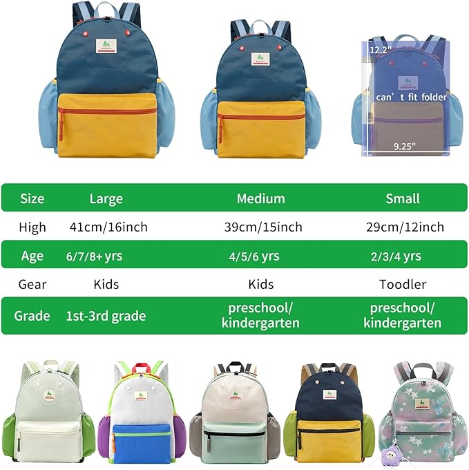 12 Inch Toddler Backpack for Boys Girls 2-4, School Mini Backpack for Travel, Small Kids Child Backpacks, Preschool Kindergarten Elementary Toddler Bag, Small
