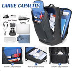 MATEIN Waterproof Laptop Backpack for Men Work, Anti Theft 17 Inch Business Backpack with Lock, Large TSA Tech Backpacks College Computer Back Pack Office Travel, Black
