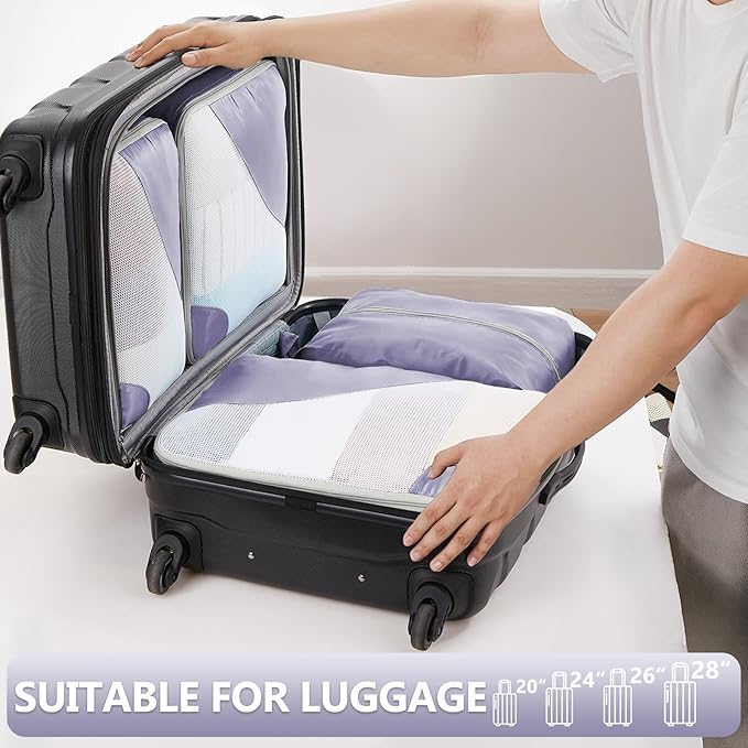 8 Set Packing Cubes for Travel, Gifts for Women Mom,Anti-Tearing Suitcase Organizer,OlarHike Vacation Essentials & Accessories for Cruise Ship
