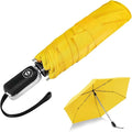 Compact Travel Umbrella for Purse - Flat Handle, Waterproof for Light Rain