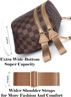 Black and White Checkered Crossbody Bag Bum Bag for Women,Spacious Checkered Purse Fanny Packs Belt Bag