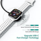 2Pack for Apple Watch Charger Cable, Magnetic Fast Charger to USB-C Cable 3FT, Wireless Fast iWatch Charger Portable Compatible with iWatch Ultra/Series 9/8/7/6/SE/SE2/5/4/3/2/1-Black