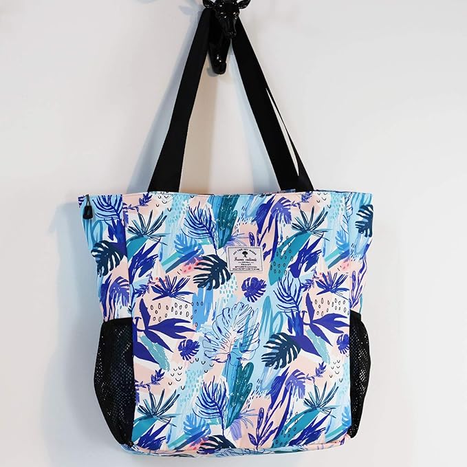 Original Floral Water Resistant Large Tote Bag Shoulder Bag for Gym Beach Travel Daily Bags Upgraded