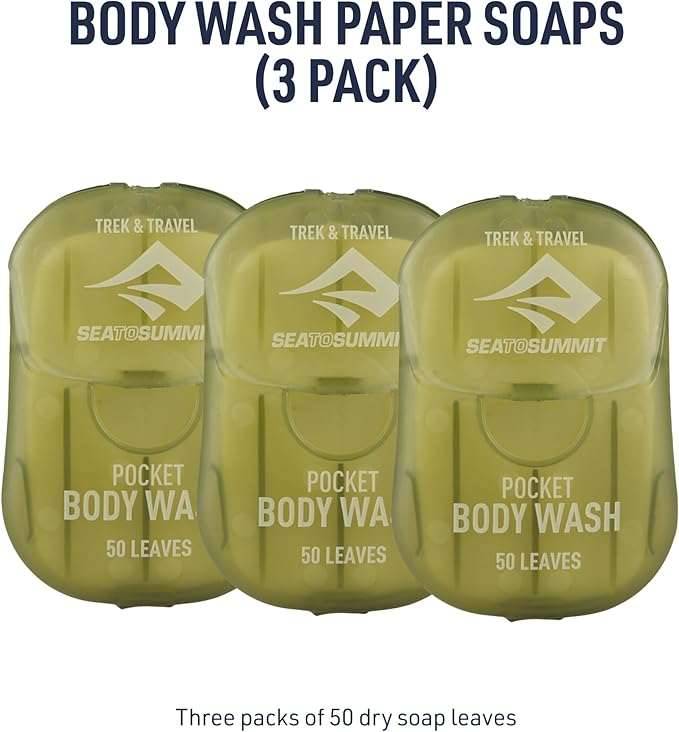 Sea to Summit Trek and Travel Pocket Body Wash, 3-Pack
