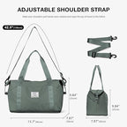 Travel Duffel Bag, Sports Tote Gym Bag, Shoulder Weekender Overnight Bag for Women