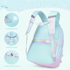 DIGOBAY Backpack for Girls, 3PCS Girls Backpack for School with Lunch Bag Pencil Case, Cute Kids Teens Bookbag for Kindergarten Elementary Preschool Middle School