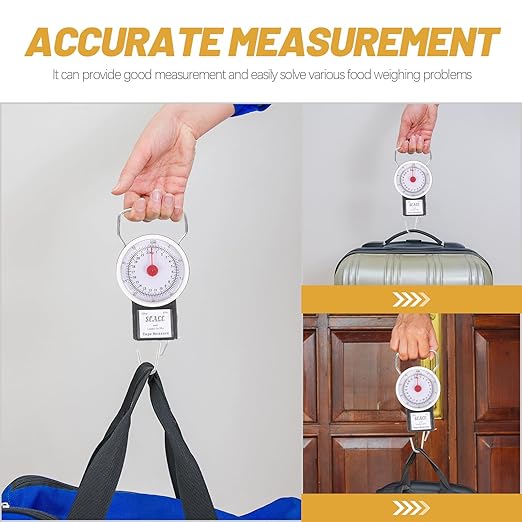 Portable Handheld Hanging Scale with Hook 20kg High Precision LCD Screen Travel Luggage Weight Scale for Fishing and Suitcase Use