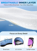 TOPOINT Sleep Mask with Headphones Bluetooth 5.4 Wireless, Sleep Headphone with Microphone Built-in HD Speakers Music, Eye Mask for Sleeping Men Women Travel Meditation Girl Cool Gadgets