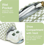 BLUBOON Duffle Bag Girls Kids Cute Gym Bag with Shoes Compartment & Wet Separation Waterproof Sports Overnight Travel Bag