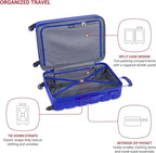 SwissGear 7366 Signature Hardside Expandable Luggage with Spinner Wheels, TSA Lock, Cobalt, Checked-Medium 23-Inch